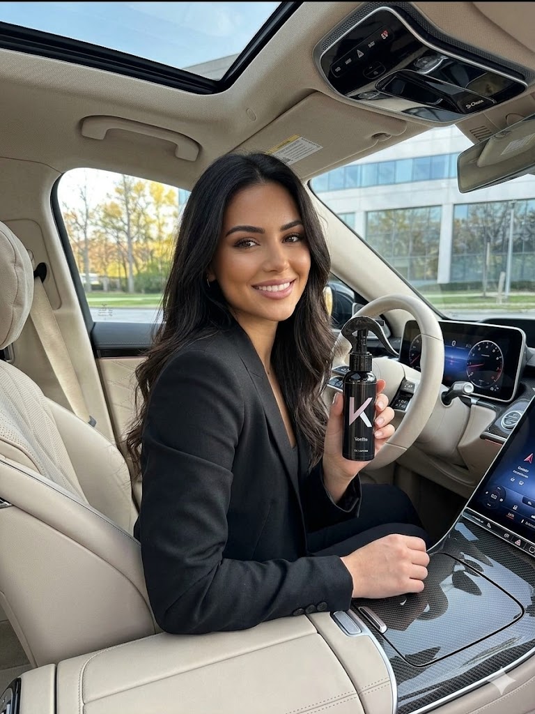 Luxe auto-interieur met VanKa auto-parfum